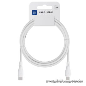   Blue Star USB-C – USB-C Kábel – 60W, 3A, 1 m, Fehér (PJ73-13-3 ECO)