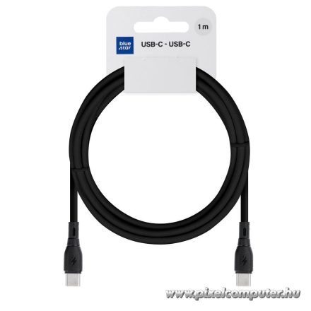 Cable USB C to USB C Blue Star 3A 60W ECO 1 m PJ73-13-3 black