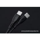 Bluestar USB-C – USB-C Kábel – 60W, 3A, 2 m, Univerzális Töltés és Adatátvitel