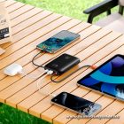 Powerbank Veger K2 (W2068) PD QC3.0 35W 20000 mAh with built-in Type C cables / Lightning black