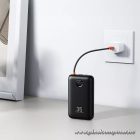 Powerbank Veger K2 (W2068) PD QC3.0 35W 20000 mAh with built-in Type C cables / Lightning black