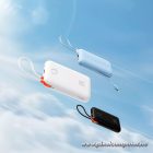 Powerbank Veger K2 (W2068) PD QC3.0 35W 20000 mAh with built-in Type C cables / Lightning black