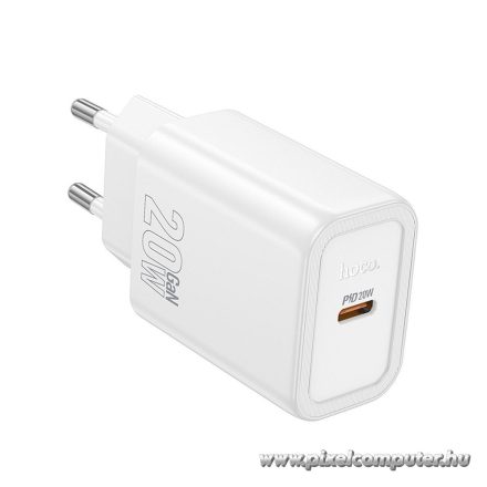 HOCO N60 hálózati töltő – 20W PD gyorstöltés, USB-C, EU csatlakozó
