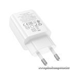 HOCO N60 hálózati töltő – 20W PD gyorstöltés, USB-C, EU csatlakozó