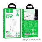 HOCO N60 hálózati töltő – 20W PD gyorstöltés, USB-C, EU csatlakozó