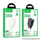 HOCO N60 hálózati töltő – 20W PD gyorstöltés, USB-C, EU csatlakozó