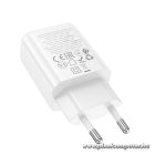 Phone charger Hoco USB A + USB C QC3.0 PD 3A 20W N61 white