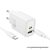 HOCO N61 Hálózati Töltő – 20W + 18W Dual Port, PD & QC 3.0, USB-C – USB-C Kábellel
