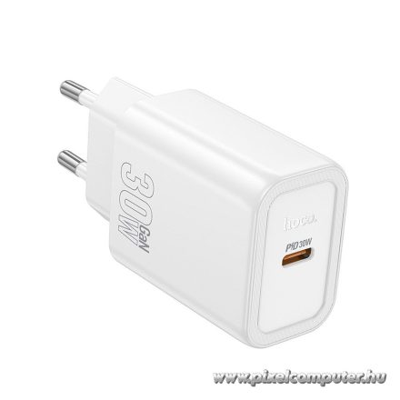 HOCO N62 Hálózati Töltő – 30W PD, USB-C, EU Csatlakozó