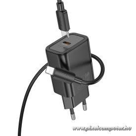   HOCO N62 hálózati töltő – 30W PD, USB-C, Lightning kábel (1 m)