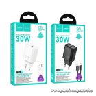 HOCO N62 hálózati töltő – 30W PD, USB-C, Lightning kábel (1 m)