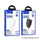 HOCO N63 Hálózati Töltő – 30W + 18W Dual Port, PD & QC 3.0, EU Csatlakozó