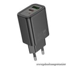 Phone charger Hoco USB A + USB C QC3.0 PD 3A 30W N63 black