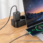 Phone charger Hoco USB A + USB C QC3.0 PD 3A 30W N63 black
