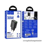Phone charger Hoco USB A + USB C QC3.0 PD 3A 30W N63 black