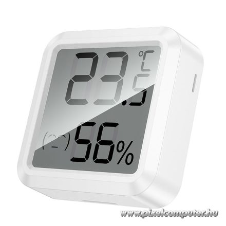 HOCO HX40 Időjárásállomás és Óra – Kompakt Pontosság LCD kijelzővel