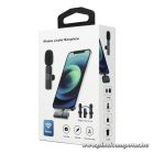 Wireless lavalier microphone Lightning double with long hair (2 in set) K1 black