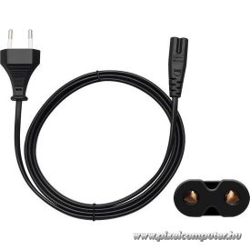 Power cable for radio (2pin) 1,5 m black