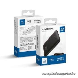   Blue Star W0539 Powerbank – 5 000 mAh kapacitás, 3 portos mobil energiaforrás