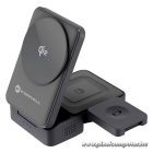 Wireless charger Forcell F-Energy 3in1 Flex Pro Qi2 compatible with MagSafe (F-05) silver