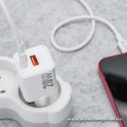 Phone charger Forcell F-Energy Mini GaN III USB C + USB A QC4.0 PD 20W VT-35A white 0INT