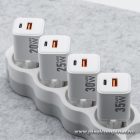 Phone charger Forcell F-Energy Mini GaN III USB C + USB A QC4.0 PD 25W VT-25B white 0INT