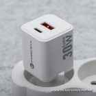 Phone charger Forcell F-Energy Mini GaN III USB C + USB A QC4.0 PD 30W VT-35 white 0INT