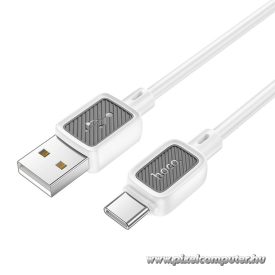   Hoco X108 USB-A – USB-C kábel 3A 1 m – Töltés és adatátvitel, szilikon kivitel (fehér)