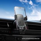Gravity car phone holder Hoco air vent H80 black and gray