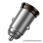 Car charger Hoco 2 x USB C PD QC3.0 45W NZ16B metal gray