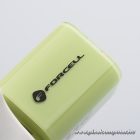 Phone charger Forcell F-Energy GaN III Crystal Color USB C + USB A QC4.0 PD 33W + silicone cable USB C to USB C VT-41 green
