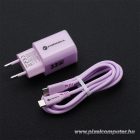 Phone charger Forcell F-Energy GaN III Crystal Color USB C + USB A QC4.0 PD 33W + silicone cable USB C to USB C VT-41 purple 0INT