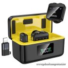 Wireless lavalier microphone Lightning / USB C Hoco 2 pcs L17 black