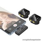 Wireless lavalier microphone Lightning / USB C Hoco 2 pcs L17 black