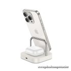Wireles charger Hoco 3in1 3A 5W compatible with Apple Watch CQ16A milky white