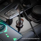 Hoco NZ16 – 30W USB-C PD autós gyorstöltő