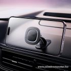 Magnetic car phone holder Hoco dashboard H73 black and gray
