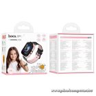 Hoco Y104 gyerek okosóra – 4G hívás, GPS követés, SOS funkció – Pink