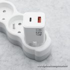Phone charger Forcell F-Energy Mini GaN III USB C + USB A PD QC4.0 45W VT-36 white
