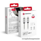 Cable USB C to USB C Forcell F-Energy QC4.0 PD 5A 100W E-Mark Metal 2 m C239 silver