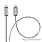 Cable USB C to USB C Forcell F-Energy QC4.0 PD 5A 100W E-Mark Metal 2 m C239 silver