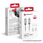 Cable USB C to USB C Forcell F-Energy QC4.0 PD 3A 66W Metal 2 m C237 silver