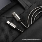 Cable USB C to USB C Forcell F-Energy QC4.0 PD 3A 66W Metal 2 m C237 silver