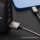Cable USB C to USB C Forcell F-Energy QC4.0 PD 3A 66W Metal 2 m C237 silver