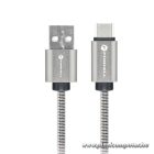 Cable USB A to USB C Forcell F-Energy QC4.0 3A 66W Metal 2 m C234 silver
