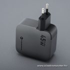Phone charger Forcell F-Energy GaN USB C + retractable cable USB C PD QC4.0 3A 45W VT-R5 gray