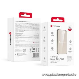   F-Energy Super Slim F5k8 – 5000 mAh MagSafe 15 W Power Bank, ultra-vékony kivitelben