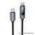 Cable USB C to USB C Hoco 3A 60W with display 1 m X112 black