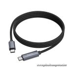 Cable USB C to USB C Hoco 3A 60W with display 1 m X112 black