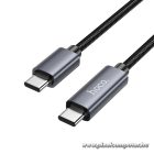 Cable USB C to USB C Hoco 3A 60W with display 1 m X112 black